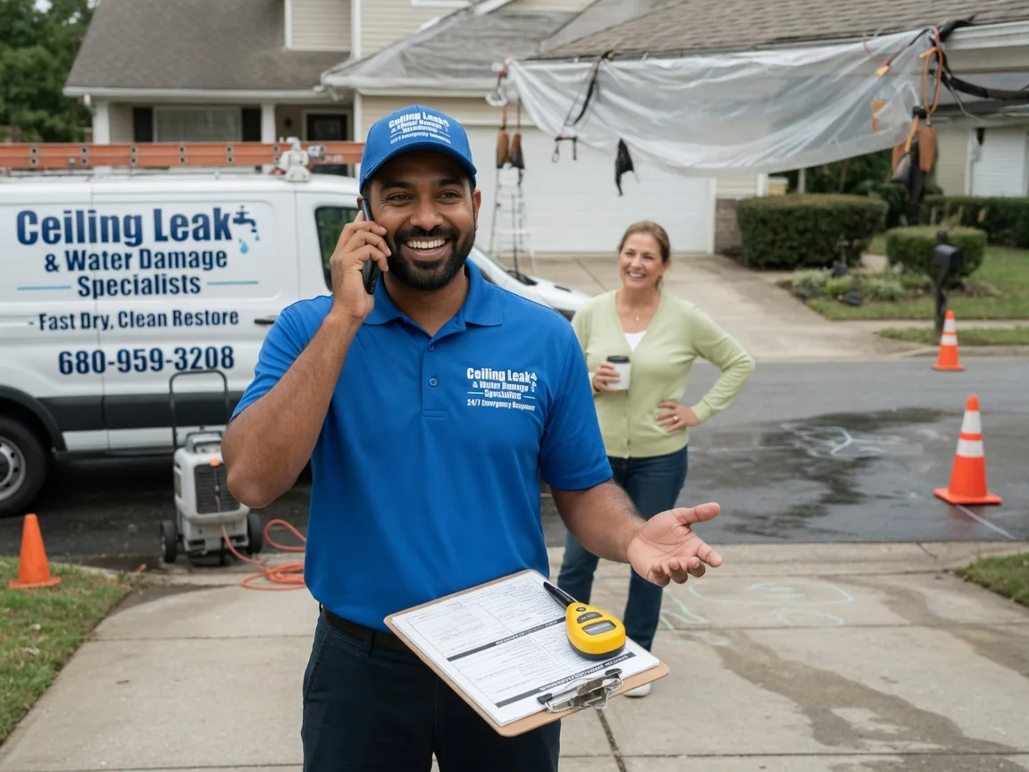 Ceiling Leak Cleanup Scioto Furnace, OH FAQs